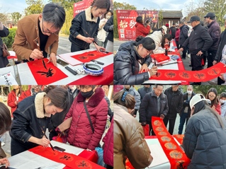 翰墨传情六尺巷，党员送福进万家...